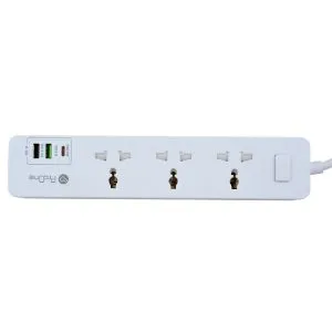 چند راهی برق ارت دار سه سوکت پرووان مدل PPS615C