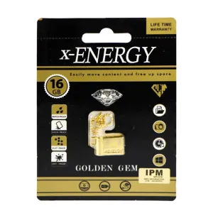 فلش مموری ایکس انرژی مدل X-Energy Golden Gem ظرفیت 16 گیگابایت
